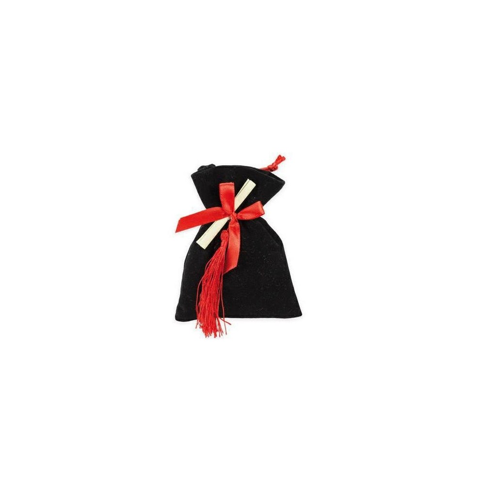 SACC VELLUTINO LAUREA NERO